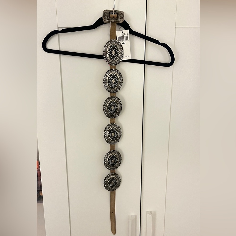 NWT Polo Ralph Lauren Metal Accent Suede Belt